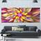 Designart - Large Multi Color Alien Fractal Flower - Floral Canvas Art Print